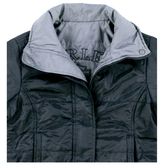 Harley-Davidson *Women's Black Full-Zip Embroidered Bomber Jacket (sz/L) - Picture 5 of 8